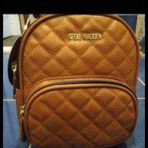 NWT'S, Steve Madden mini backpack,Cognac, 7x8,